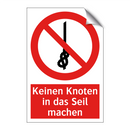 Keinen Knoten in das Seil machen