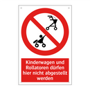 Kinderwagen und Rollatoren dürfen hier nicht abgestellt werden