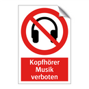 Kopfhörer Musik verboten