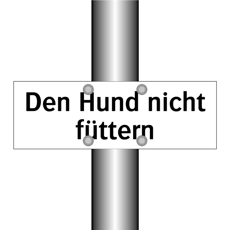 Den Hund nicht füttern