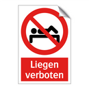 Liegen verboten
