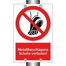 Metallbeschlagene Schuhe verboten!