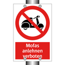 Mofas anlehnen verboten