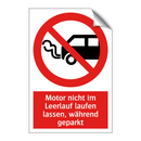 Motor nicht im Leerlauf laufen lassen, während geparkt