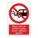 Motor nicht im Leerlauf laufen lassen, während geparkt