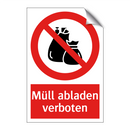 Müll abladen verboten
