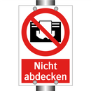 Nicht abdecken