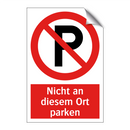 Nicht an diesem Ort parken