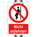 Nicht anlehnen