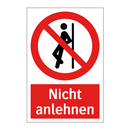 Nicht anlehnen
