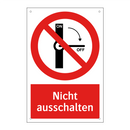 Nicht ausschalten