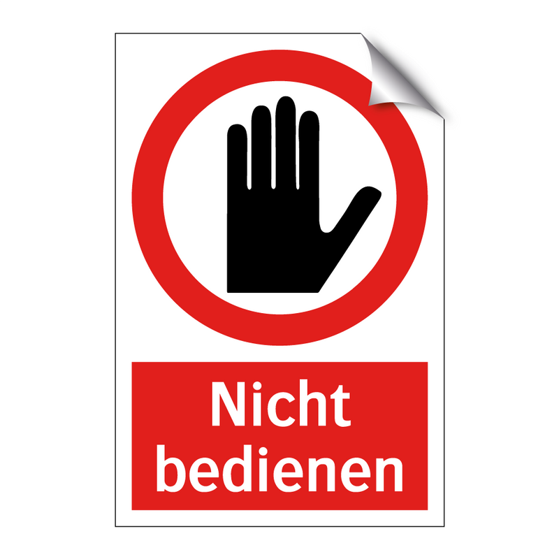 Nicht bedienen