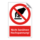 Nicht berühren Hochspannung!