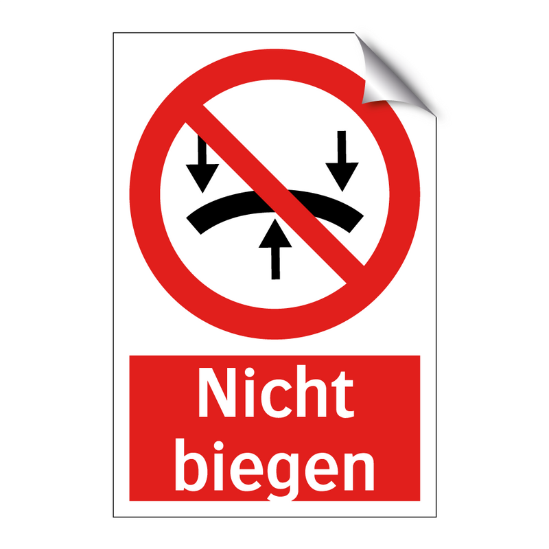 Nicht biegen
