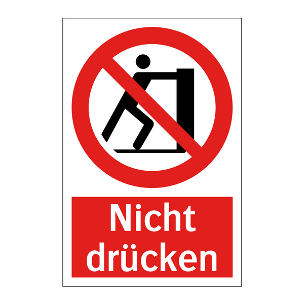 Nicht drücken