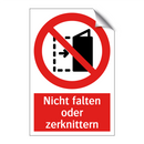 Nicht falten oder zerknittern