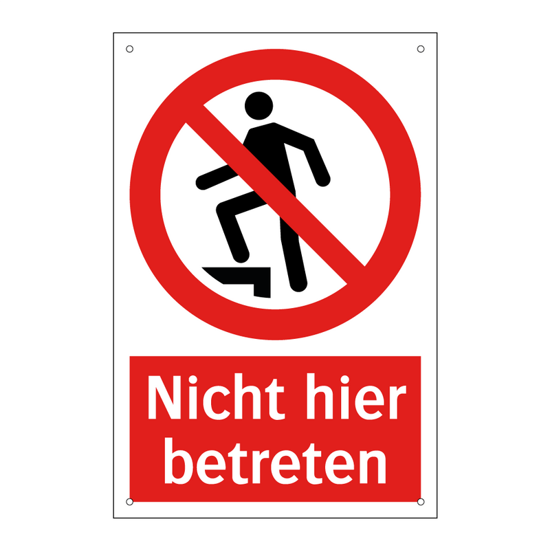 Nicht hier betreten