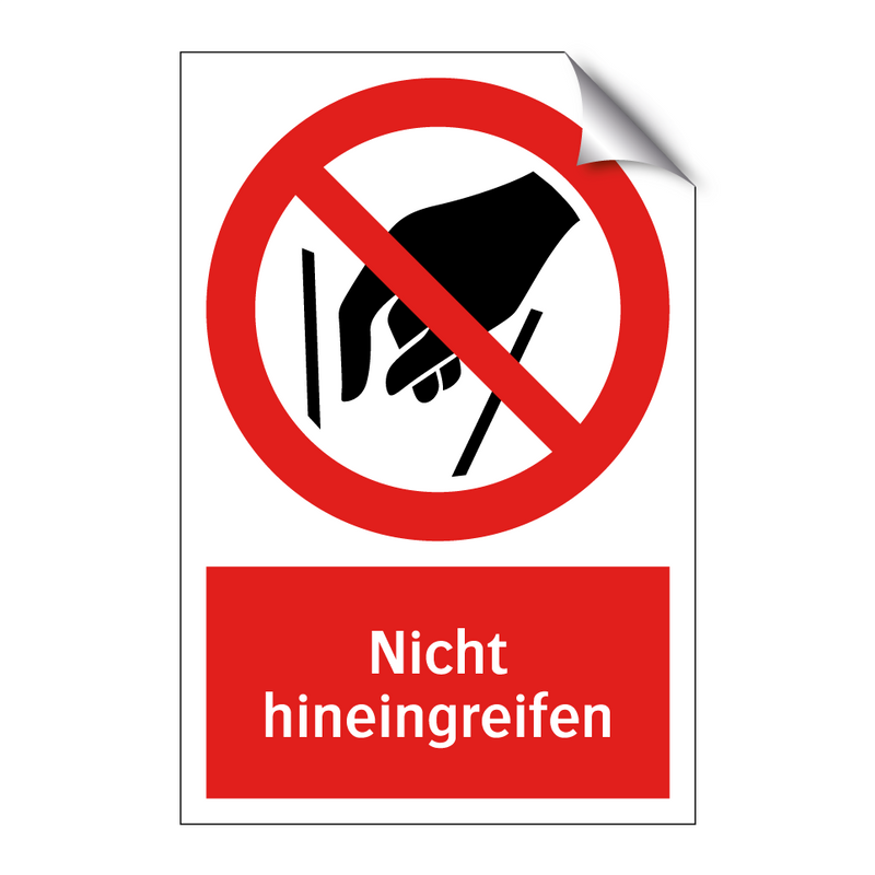Nicht hineingreifen