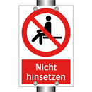 Nicht hinsetzen