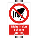 Nicht in den Schacht greifen