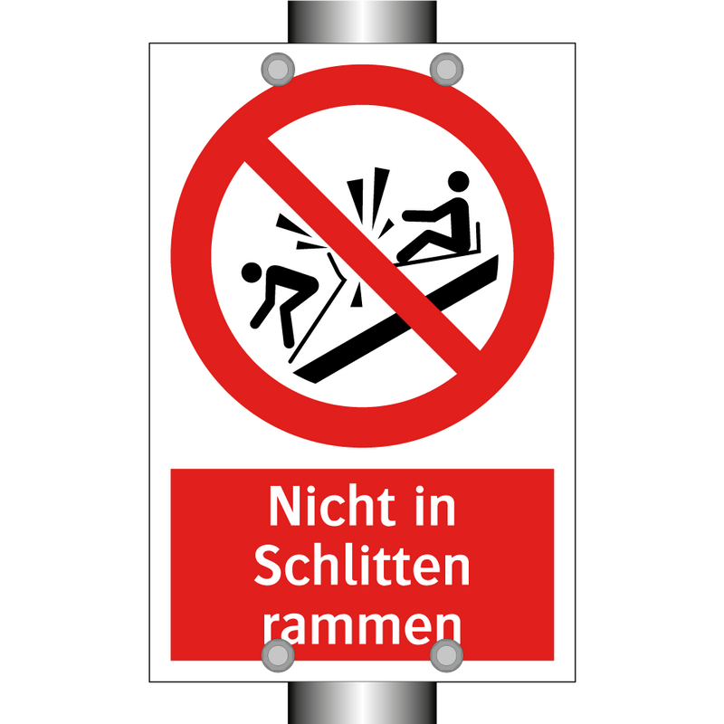 Nicht in Schlitten rammen
