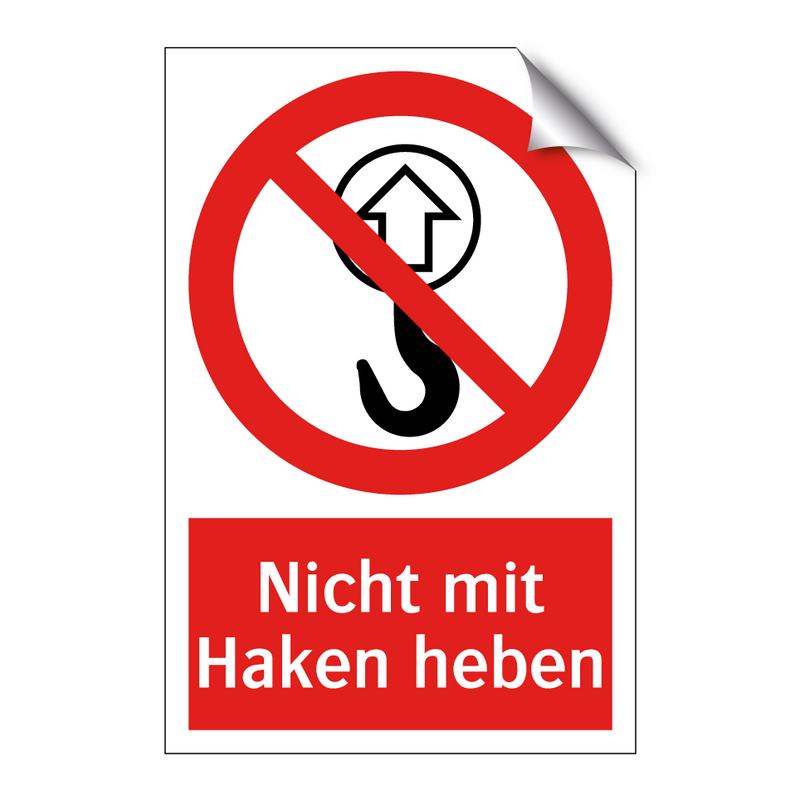 Nicht mit Haken heben