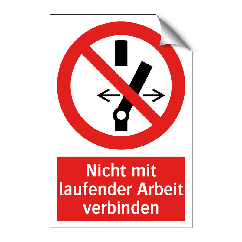 Nicht mit laufender Arbeit verbinden