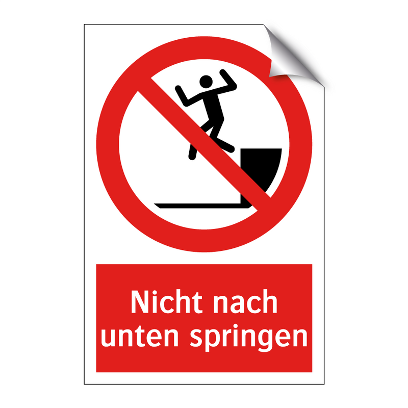 Nicht nach unten springen