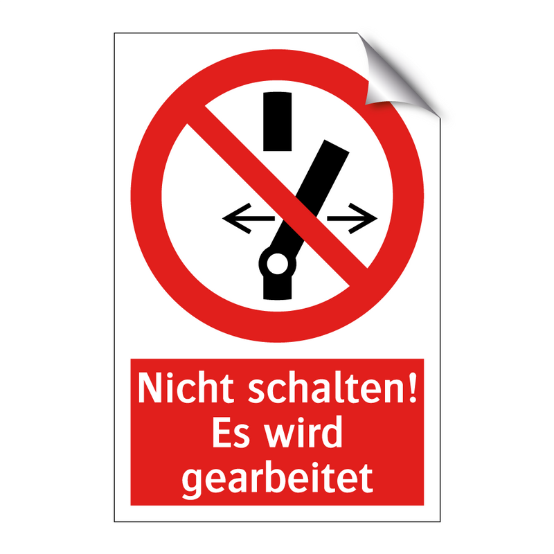 Nicht schalten! Es wird gearbeitet