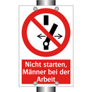 Nicht starten, Männer bei der Arbeit