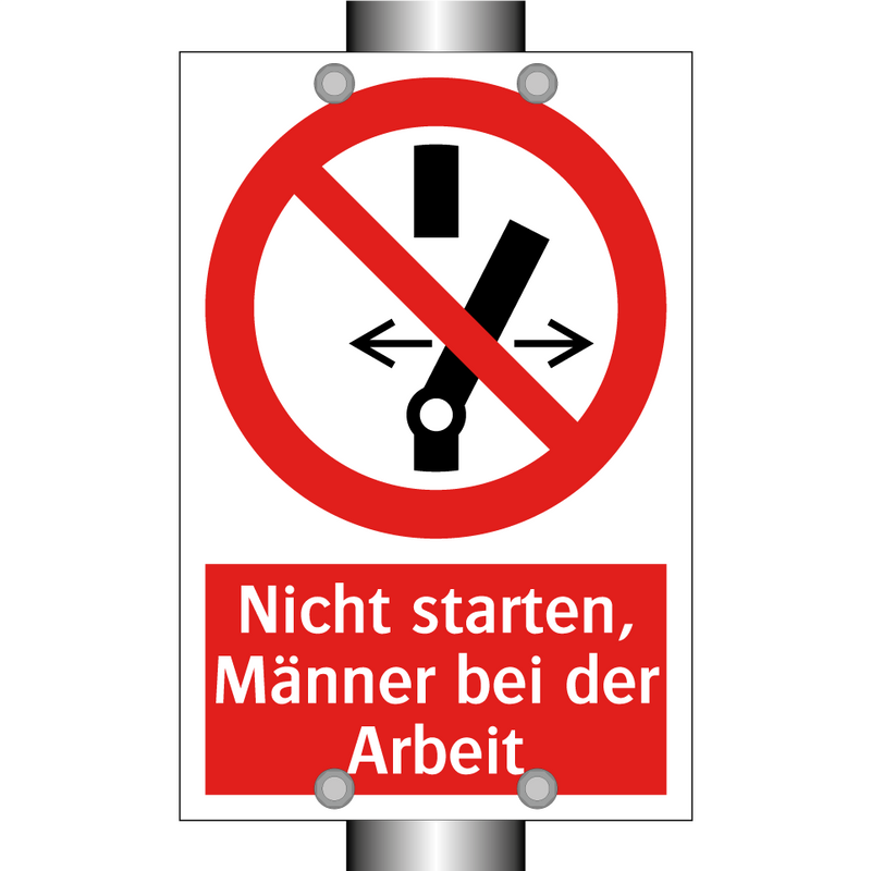 Nicht starten, Männer bei der Arbeit