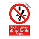 Nicht starten, Männer bei der Arbeit