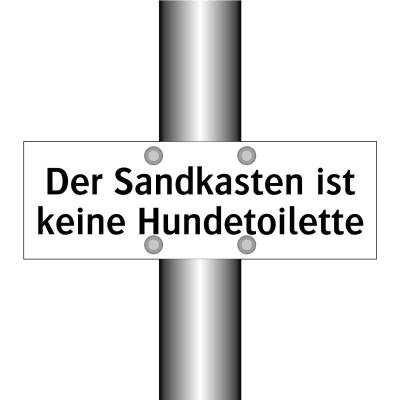 Der Sandkasten ist keine Hundetoilette