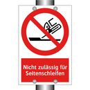Nicht zulässig für Seitenschleifen