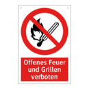 Offenes Feuer und Grillen verboten