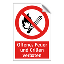 Offenes Feuer und Grillen verboten