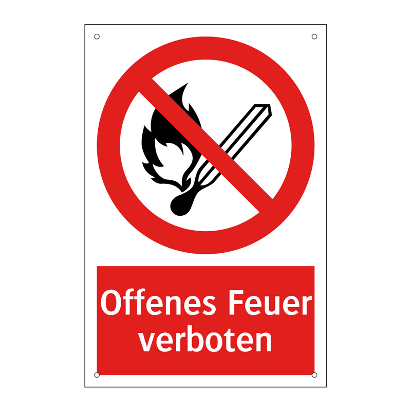 Offenes Feuer verboten