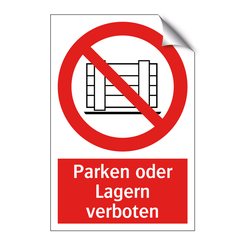 Parken oder Lagern verboten
