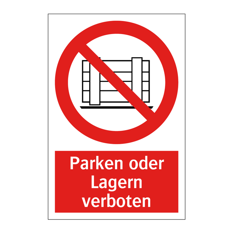 Parken oder Lagern verboten