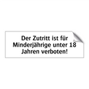 Der Zutritt ist für Minderjährige unter 18 Jahren verboten!