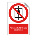 Personenbeförderung ist verboten