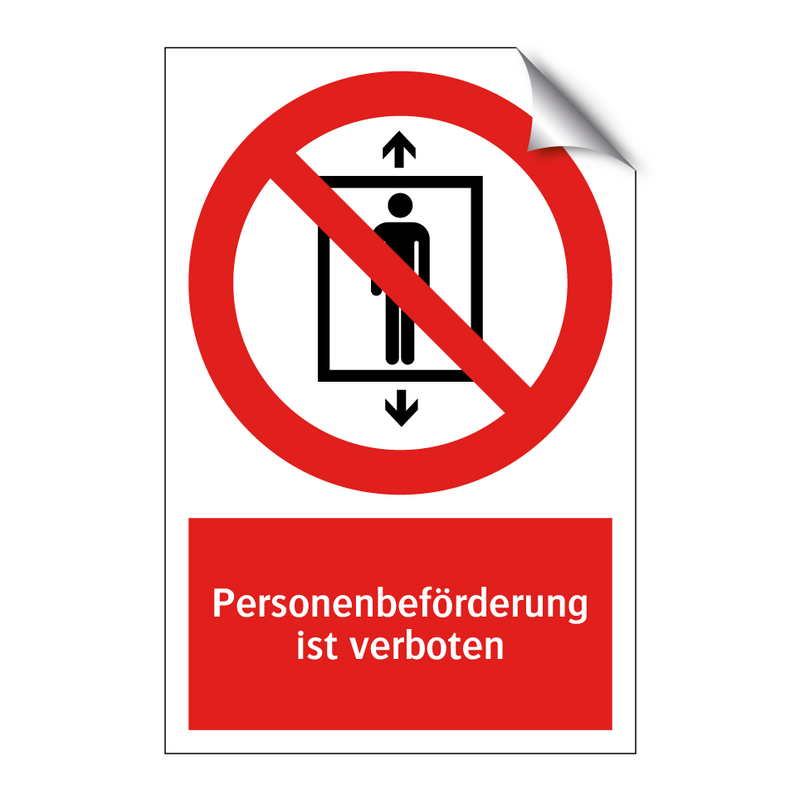 Personenbeförderung ist verboten