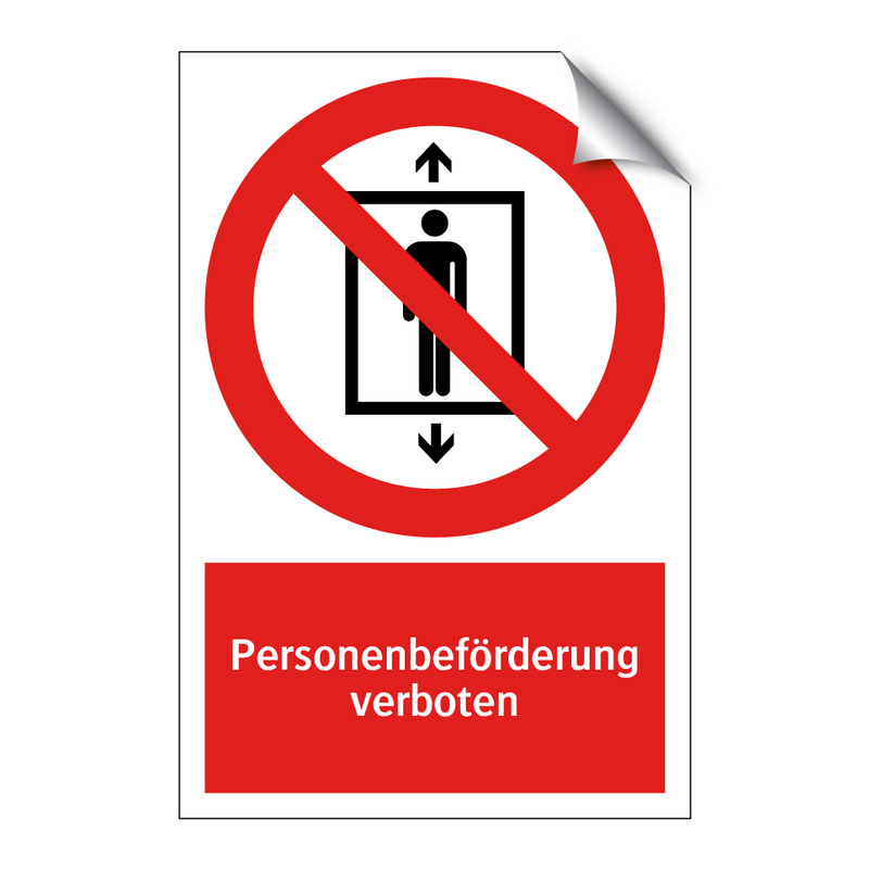 Personenbeförderung verboten