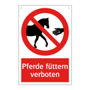 Pferde füttern verboten
