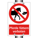 Pferde füttern verboten