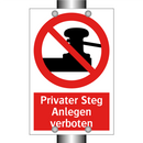 Privater Steg Anlegen verboten