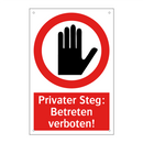 Privater Steg: Betreten verboten!