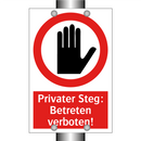 Privater Steg: Betreten verboten!