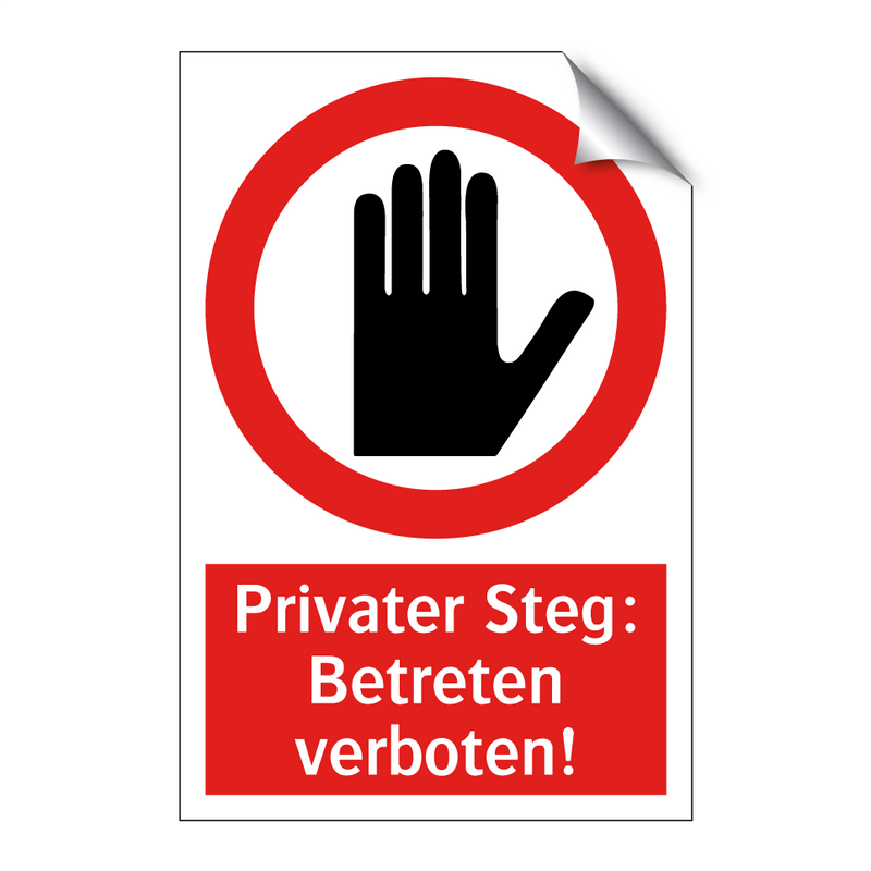 Privater Steg: Betreten verboten!