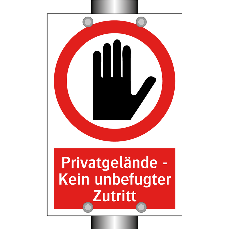 Privatgelände - Kein unbefugter Zutritt